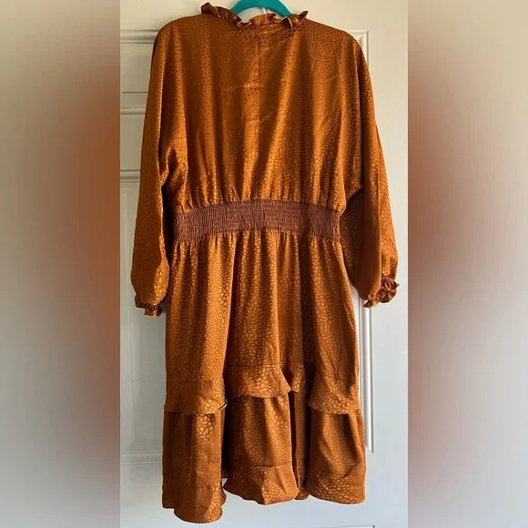 Animal Print Long Sleeve Dress - Picture 2 of 10